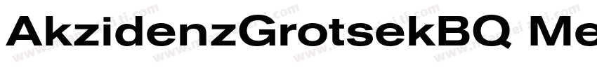 AkzidenzGrotsekBQ MedExt字体转换